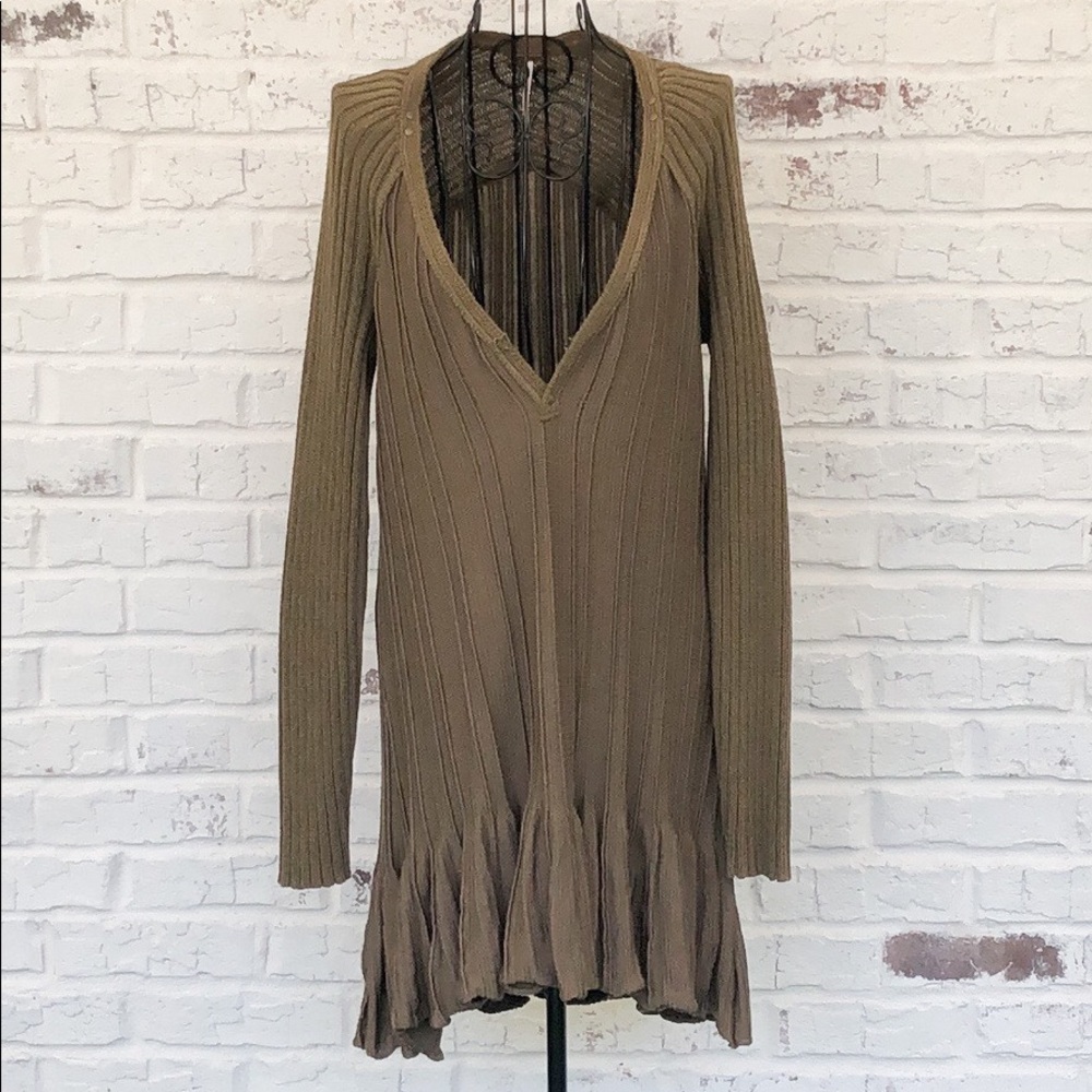 NWOT- Free People Military Style Sweater